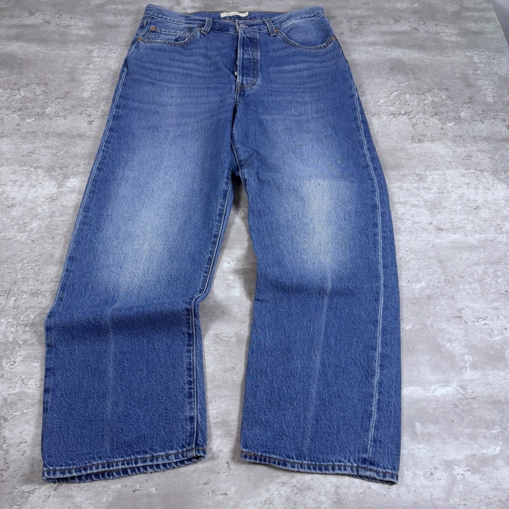 Levi's Ribcage Straight Leg Jeans High Rise Size 31 Blue